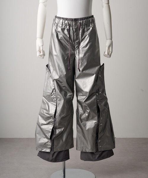GRANCY | 【GRANCY】Button Layered Design Nylon Pants / ボタン