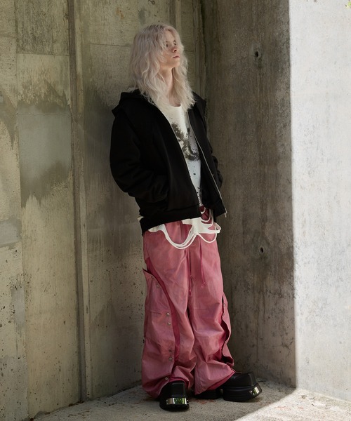 GRANCY | 【GRANCY】Button Layered Design Nylon Pants / ボタン