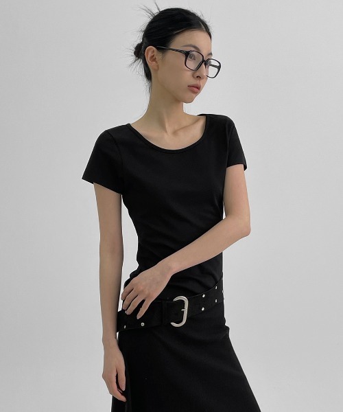 BLACKUP | [MADE] キッピーニーボートネックプリント長袖Tシャツ
