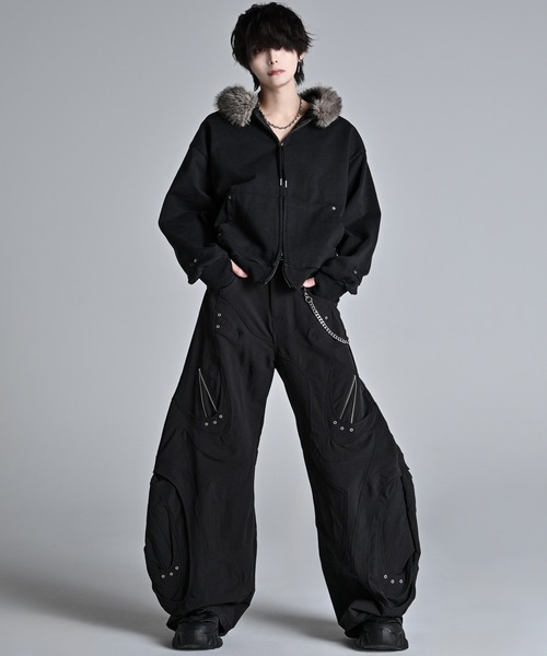 ADRER | Detachable Fur Short Full-Zip Parkar / デタッチャブル 