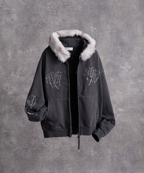 ADRER | Detachable Fur Short Full-Zip Parkar / デタッチャブル