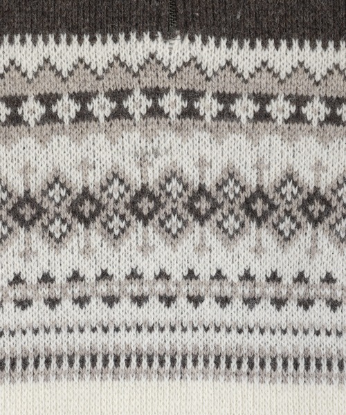 BLEME | クラシック ノルディック ハーフジップニット 【100% wool