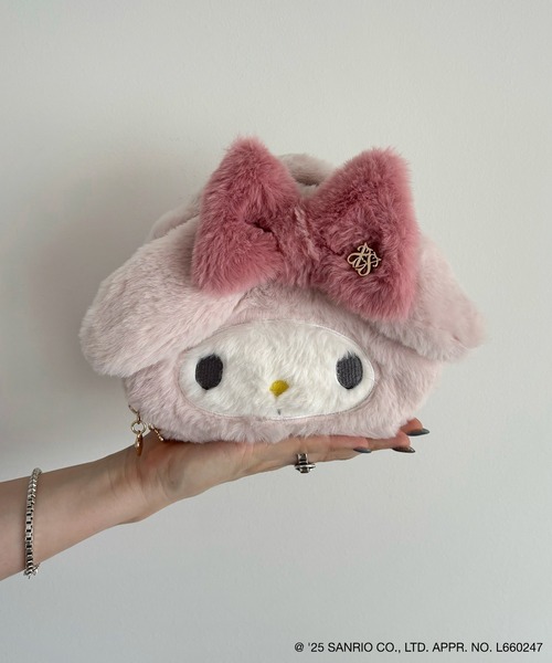 【レア稀少】おねがいマイメロディ　クロミ　フェイスコンパクトポーチ　2006年 : クロミ マイメロディ キャラクター かわいい 化粧ポーチ