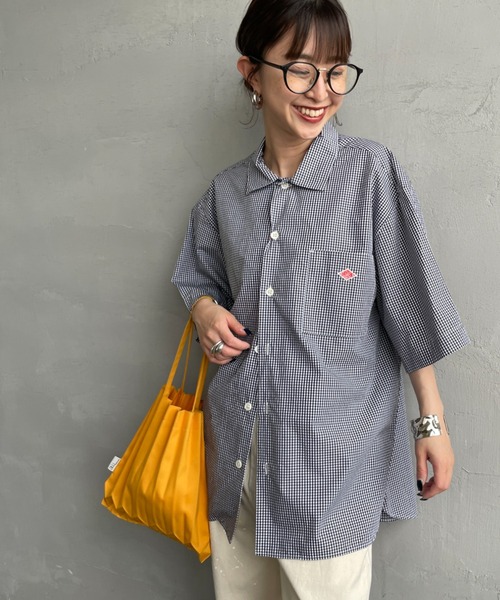 DANTON | [DANTON/ダントン] コットンポプリン ショートスリーブワーク