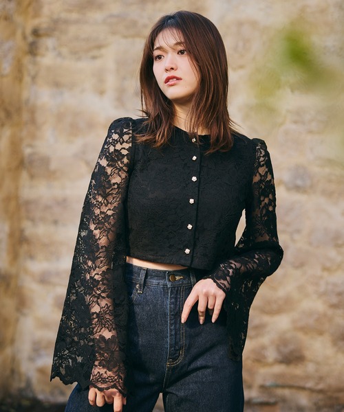 LANTINAM ランティナム Chiffon Trench Blouson