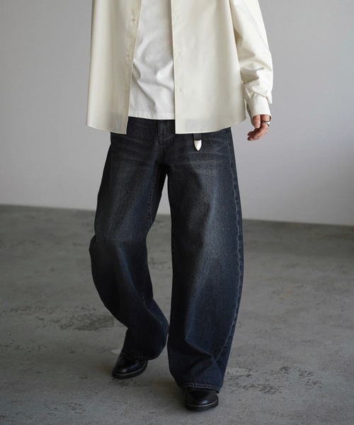 WYM LIDNM | ARC CURVED DRAPE DENIM - Buyee 通販購入サポート