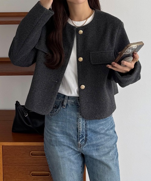 Jackets/Outer No Collar Jacket ZOZOTOWN WOMEN Sale Price | Buyee