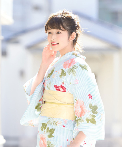 【bonheur saisons】浴衣・帯2点セット bonheur saisons 浴衣 選べるレディース浴衣2点セット （浴衣＋