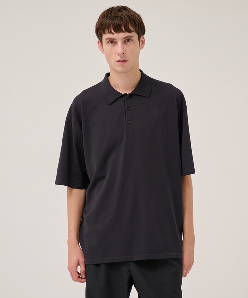 ATON | 【ATON/エイトン】FRESCA KNIT HAIF SLEEVE POLO SWEATER
