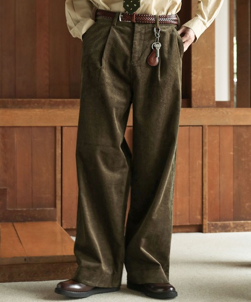 BLEME | クラシック ヘビーコーデュロイ ワイドスラックス パンツ