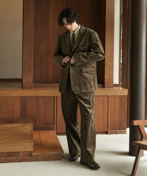 BLEME | クラシック ヘビーコーデュロイ ワイドスラックス パンツ