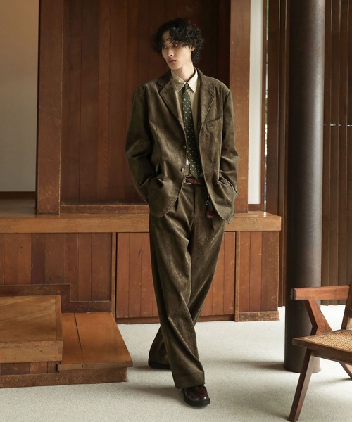 BLEME | クラシック ヘビーコーデュロイ ワイドスラックス パンツ