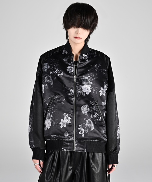 ADRER | premium reversible suka jumper -wolf/flower- / プレミアム 