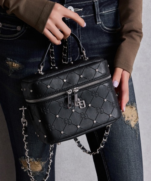 GYDA | 【ZOZO限定！！】ラインストーンキルティングBAG - Buyee, an