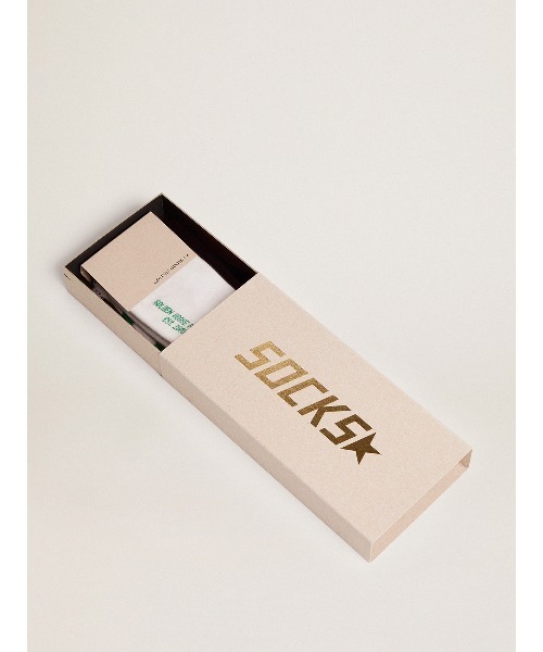 GOLDEN GOOSE | SOCKS HIGH RIB/ STRIPES/GOLDEN GOOSE/ RIPPED