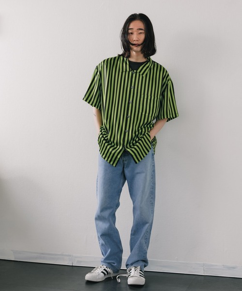 【Stussy】ストライプ★HandDrawn★Tシャツ★半袖 Stussy】ストライプ☆HandDrawn☆Tシャツ☆半袖 STUSSY】Hand