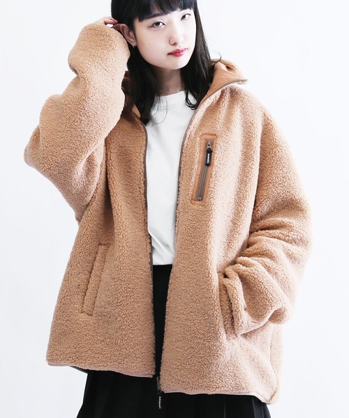 KANGOL | KANGOL 別注 カンゴール リバーシブル シープ ボア フリース 