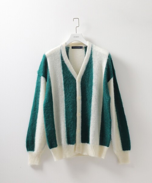COGNOMEN | 【COGNOMEN/コグノーメン】FOOTBALL STRIPE KNIT CARDIGAN 