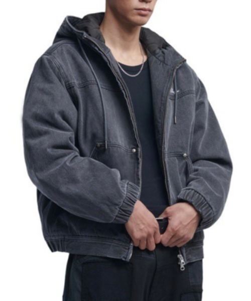 デニムジャケット NOMANUAL W.D HOODED ZIP-UP JACKET SA354 NOMANUAL W.D HOODED ZIP-UP JACKET SA354 (NOMANUAL/デニム