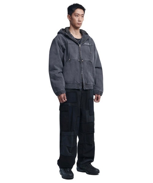 デニムジャケット NOMANUAL W.D HOODED ZIP-UP JACKET SA354 NOMANUAL W.D HOODED ZIP-UP JACKET SA354 (NOMANUAL/デニム