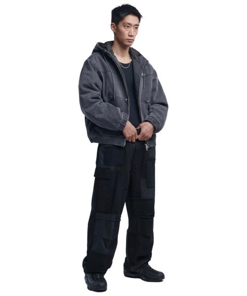 NOMANUAL | 【NOMANUAL】W.D HOODED ZIP-UP JACKET - Buyee, an
