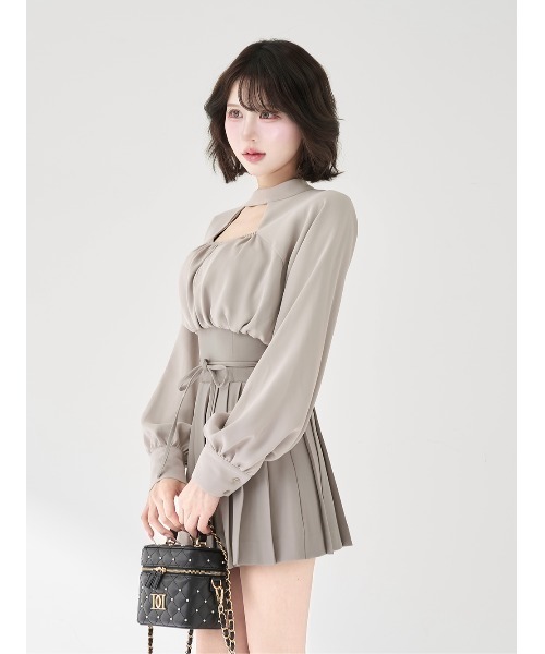 DARICH | ドッキングコルセットプリーツミニワンピース - Buyee, an