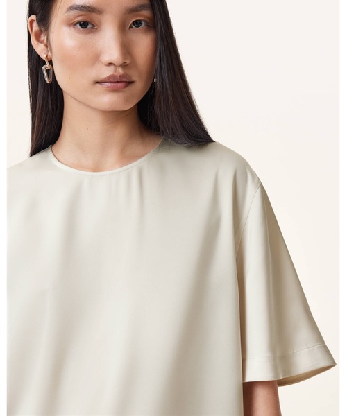 ALLSAINTS | AMELIE SATIN RELAXED FIT T-SHIRT | AMELIE サテン