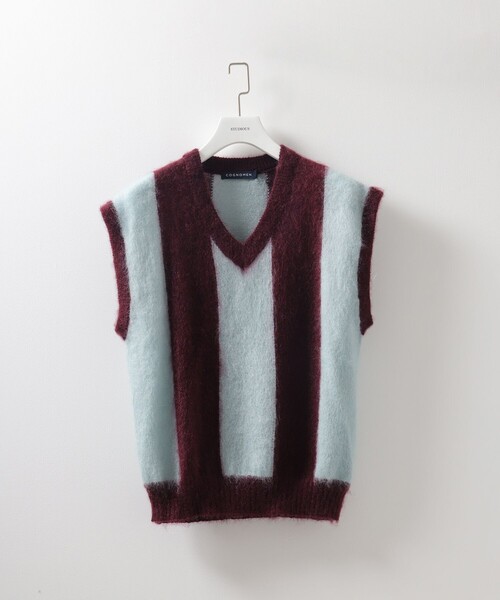 COGNOMEN | 【COGNOMEN/コグノーメン】FOOTBALL STRIPE KNIT VEST