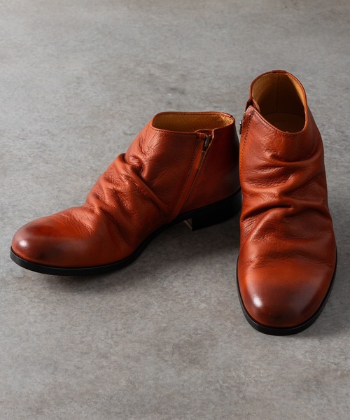 PADRONE | 【PADRONE パドローネ 】SHORT SIDE ZIP BOOTS / サイド