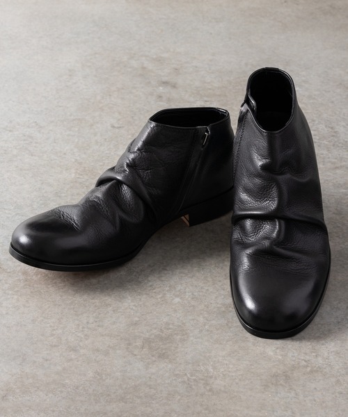 PADRONE | 【PADRONE パドローネ 】SHORT SIDE ZIP BOOTS / サイド