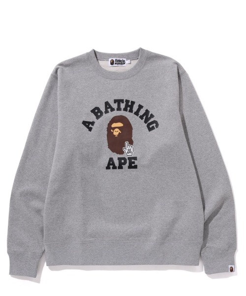 A BATHING APE グレー スウェット A BATHING APE スエット A BATHING
