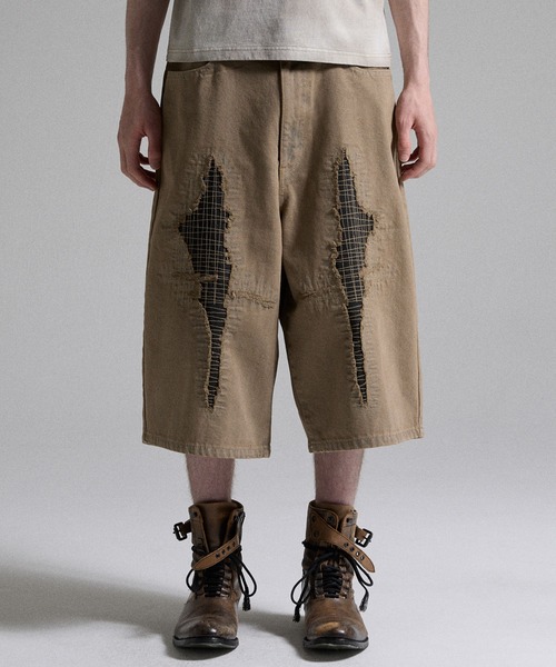 GRANCY | 【GRANCY】Stitch Patch Half Denim Pants / ステッチパッチ