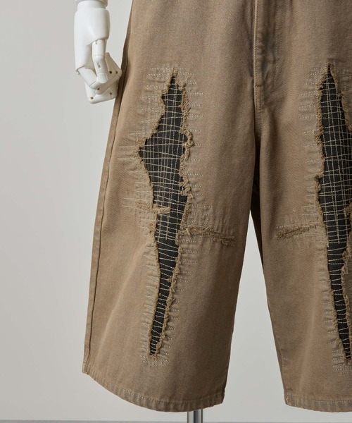 GRANCY | 【GRANCY】Stitch Patch Half Denim Pants / ステッチパッチ