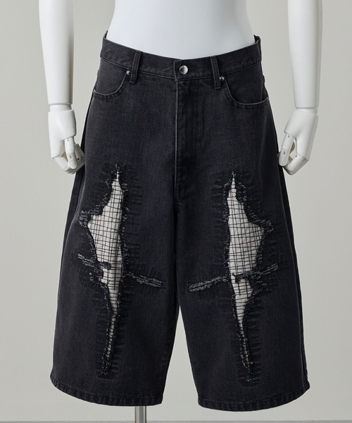 GRANCY | 【GRANCY】Stitch Patch Half Denim Pants / ステッチパッチ