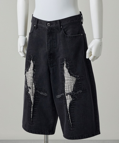 GRANCY | 【GRANCY】Stitch Patch Half Denim Pants / ステッチパッチ