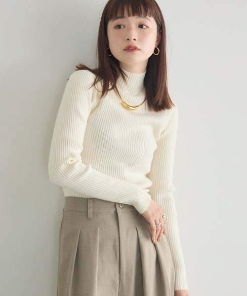 RETRO GIRL | 【WEB限定展開あり】リブハイネックニット - Buyee, an