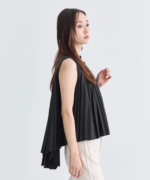 ツルバイマリコオイカワ ドット プリーツスカート バルーントップス