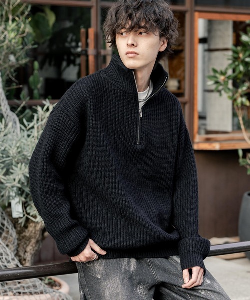 GYDA | GGサガラ刺繍ケーブルニットトップス - Buyee, an Online Proxy