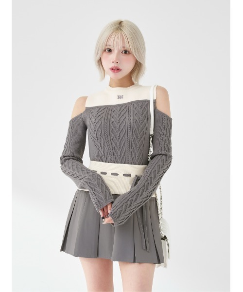 NOMAE | シャツドッキングプリーツミニワンピース - Buyee, an Online