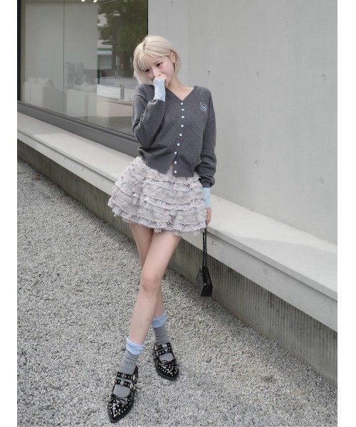 Darich ノルディックニットショートパンツ グレー ☆ DARICH