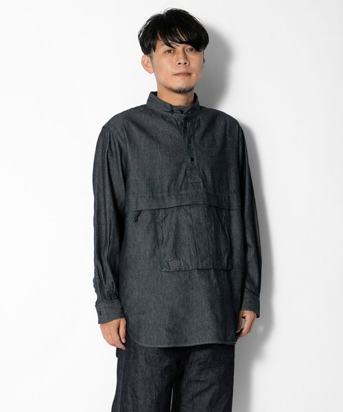 Mサイズ　 peak field utility pullover SNOW PEAK | TAKIBI Light Denim Utility Pullover - Buyee, an Online
