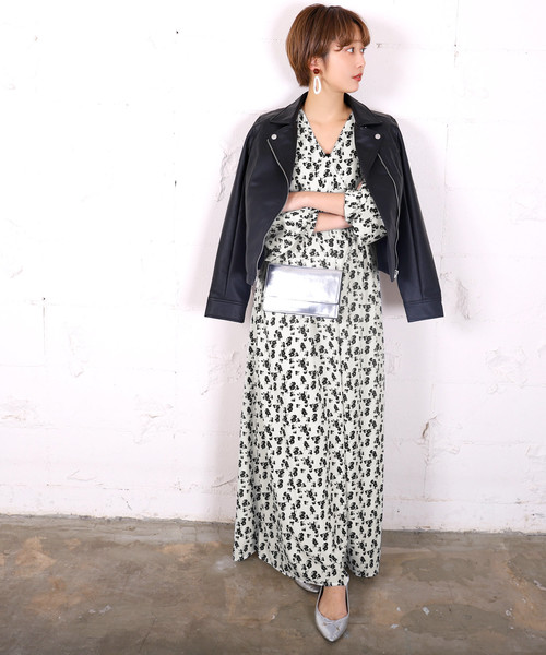Coca シックカラー花柄カシュクールワンピース Buyee An Online Proxy Shopping Service Shop At Zozotown Bot Online