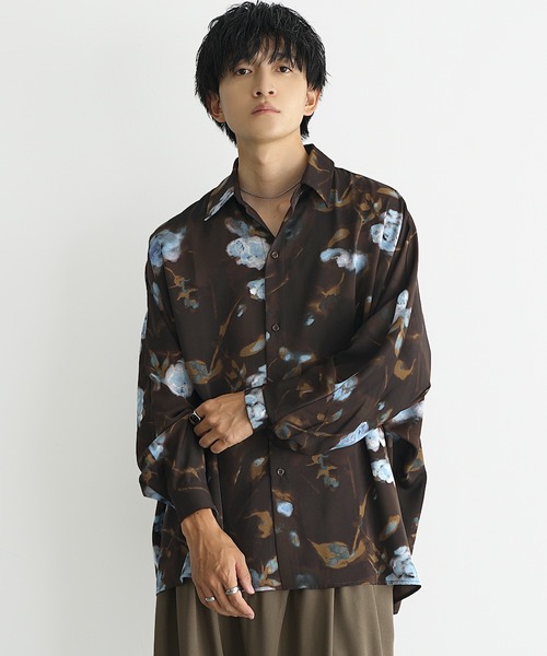 MINORITY | 【MinoriTY】 ニュアンス花柄ドルマンシャツ ドルマン