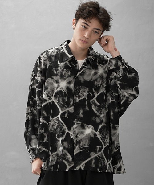 MINORITY | 【MinoriTY】 ニュアンス花柄ドルマンシャツ ドルマン