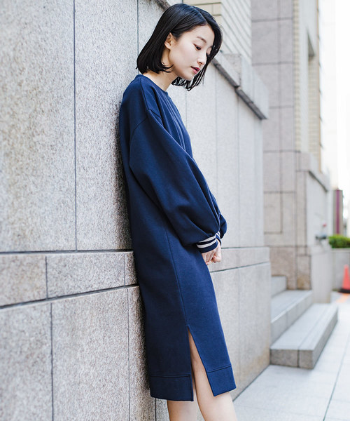 Haco 子どもっぽくならない 袖ボリュームのきれいめ大人女子スウェットワンピース Buyee An Online Proxy Shopping Service Shop At Zozotown Bot Online
