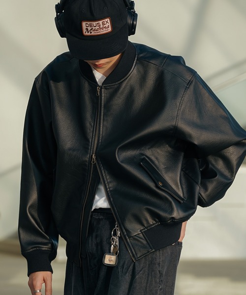 ジャケット・アウター ADRER vintagemake PU reversible MA-1 ADRER vintagemake PU reversible MA-1(Jackets/Outer MA-1