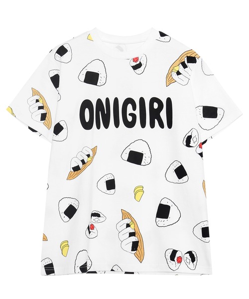PUNYUS | フード総柄Tシャツ(ONIGIRI・YAKINIKU・NATTO） - Buyee, an