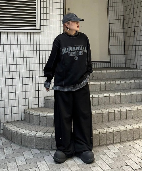 スウェット・トレーナー NOMANUAL RAW EDGE C.B SWEATSHIRTS SA147 NOMANUAL RAW EDGE C.B SWEATSHIRTS SA147 (NOMANUAL/スウェット
