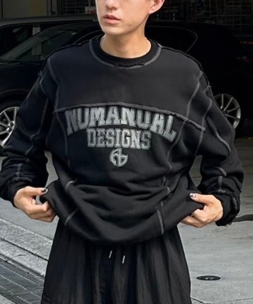 スウェット・トレーナー NOMANUAL RAW EDGE C.B SWEATSHIRTS SA147 NOMANUAL トレーナー スウェット 「NOMANUAL」RAW EDGE C.B