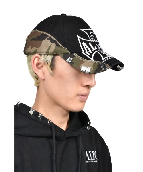 ALICE HOLLYWOOD | NUBIAN x ALICE CAMO SPLIT MOTO COUTURE CAP